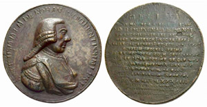 Emanuel de Rohan, 1775-1797. Bronzemedaille ... 