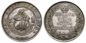 Pedro V. 1853-1861. Silbermedaille o. J. ... 