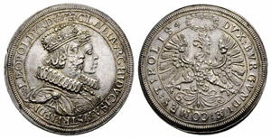 Erzherzog Leopold V. 1619-1632. Doppeltaler ... 