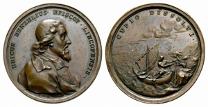 Friedrich I. 1720-1751. Bronzemedaille 1737. ... 