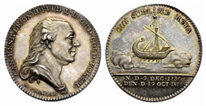 Karl XIII. 1809-1818. Silbermedaille 1816. ... 