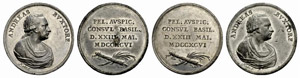 Basel - Stadt. Zinnmedaille 1796. Auf die ... 