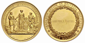 Bern - Goldmedaille 1857. Prämienmedaille ... 