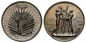 Langenthal - Bronzemedaille 1822. Auf das ... 