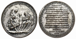 Genf / Genève - Stadt. Bronzemedaille 1767. ... 