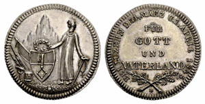 Obwalden - Silbermedaille 1845. ... 