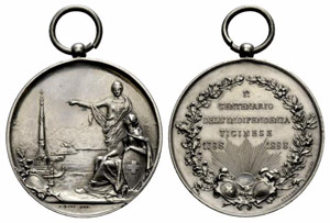 Tessin / Ticino - Silbermedaille 1898. ... 