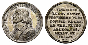 Zürich - Stadt. Silbermedaille 1667. Auf ... 