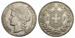 Eidgenossenschaft - 5 Franken 1912, Bern. ... 