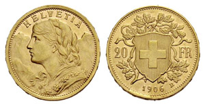 Fehlprägungen - 20 Franken 1906. ... 