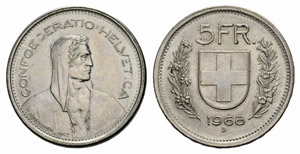 Fehlprägungen - 5 Franken 1968. Verprägung ... 