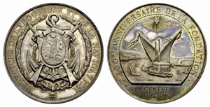 Genf / Genève - Silbermedaille 1875. ... 