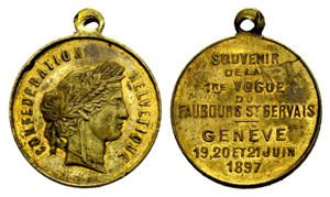 Genf / Genève - Bronzemedaille 1897. ... 