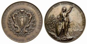 Glarus - Bronzemedaille 1892. ... 