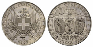 Graubünden - 4 Franken 1842. ... 