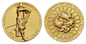 Thurgau - Goldmedaille 1948. 54. ... 