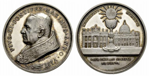 Pio XI. 1922-1939. Silbermedaille 1929, AN ... 