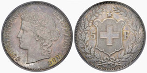 5 Franken 1896. Divo ... 