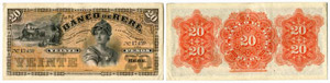 CHILE - Banco de Rere - 20 Pesos von 189x. ... 