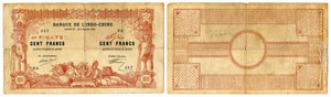 DSCHIBUTI - Banque de l’Indo-Chine - 100 ... 