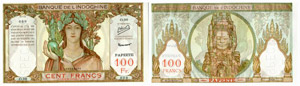 DSCHIBUTI - Lots - 200, 20, 10 & 5 Francs. ... 