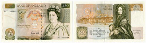 GROSSBRITANNIEN - Bank of England - 50 Pfund ... 