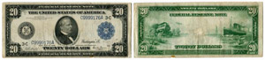 USA - 20 Dollars 1914. Pick 361b. Fleck. ... 