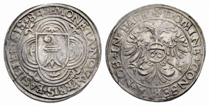 Basel - Stadt - Guldentaler 1584. 24.15 g. ... 