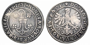 Basel - Stadt - Halbtaler 1623. 13.59 g. ... 