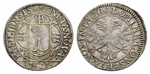 Basel - Stadt - Dicken 1623. 8.40 g. D.T. ... 