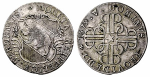 Bern - Taler 1679. Variante mit DOMINVS ... 