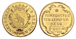 Bern - Halbdukat 1719. 1.71 g. Lohner 117. ... 