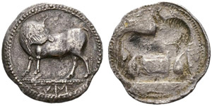 LUCANIA - Sybaris - Nomos c. 550/510. Bull ... 