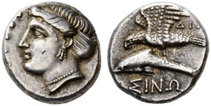 PAPHLAGONIA - Sinope - Drachm 330/300. ... 