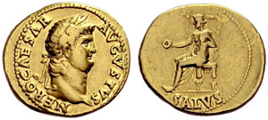 Nero, 54-68. Aureus c. 66/68, Rome. NERO ... 