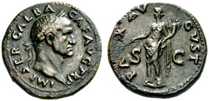Galba, 68-69. Dupondius 68/69, Rome. IMP SER ... 