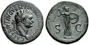 Titus, 79-81. For Domitianus. Sestertius ... 