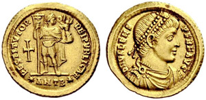 Valens, 364-378. Solidus 364/367, Antiochia. ... 
