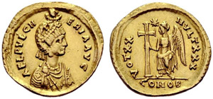 Theodosius II, 402-450. For Aelia Pulcheria. ... 