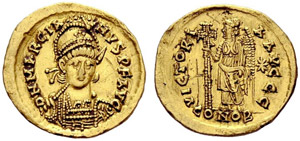 Marcian, 450-457. Solidus 450, ... 