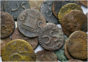 Lots - Augustus. 5 Denarii. 35 Bronzes of ... 