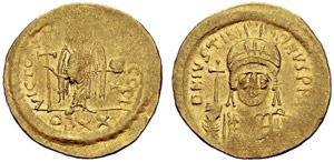 Justinianus I, 527-565. Solidus (20 ... 