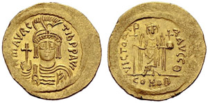 Mauricius Tiberius, 582-602. Solidus ... 