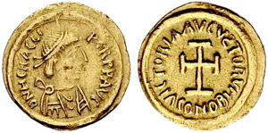 Heraclius, 610-641. Tremissis 613/629. 1.46 ... 