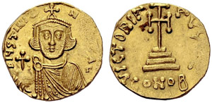 Justinianus II, 1st Reign, 685-695. Solidus ... 