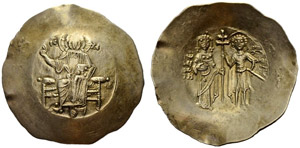 John II, 1118-1143. Electrum aspron trachy ... 