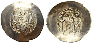 Manuel I, 1143-1180. Electrum aspron trachy ... 