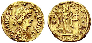 Theoderic, 491-526. Tremissis n. d, ... 