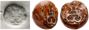 Sassanide Realm - Seal n. d. Tamgha. 2.94 g. ... 