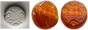 Sassanide Realm - Seal n. d. Tamgha. 1.16 g. ... 